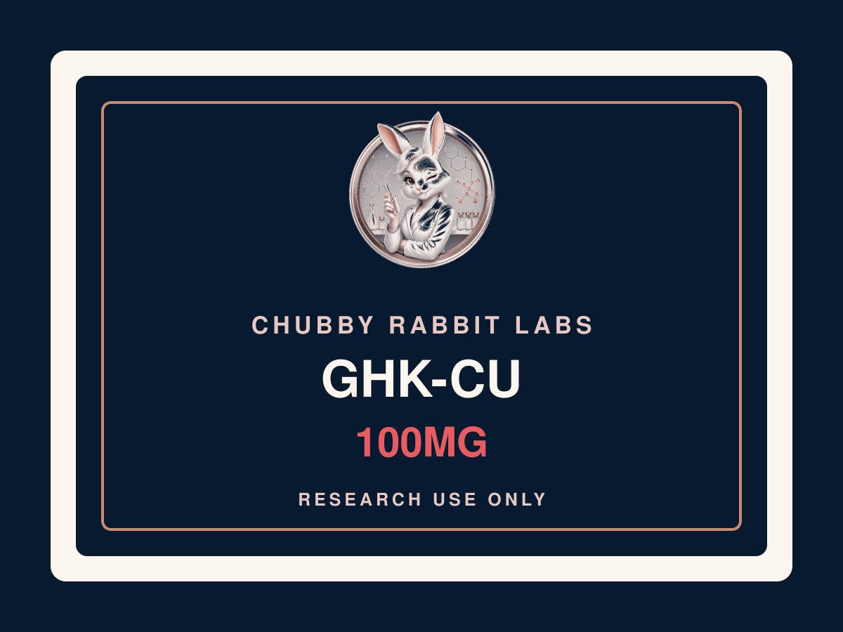 Chubby Rabbit Labs GHK-Cu 100mg research material label