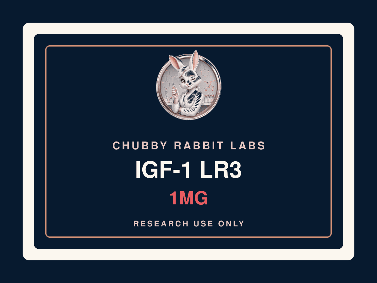 Chubby Rabbit Labs IGF-1 LR3 1mg research material label
