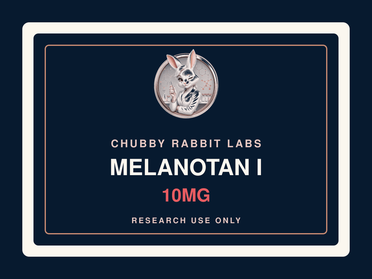 Chubby Rabbit Labs Melanotan I 10mg research material label