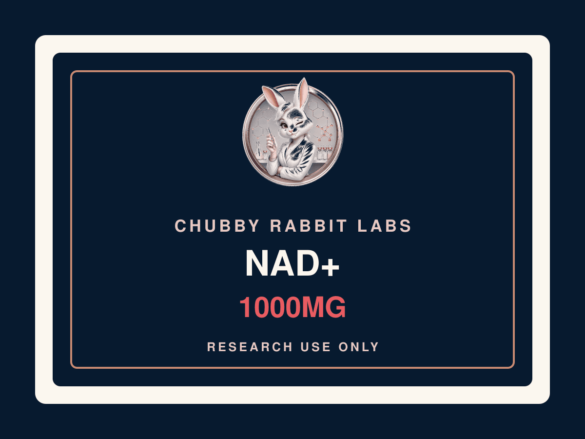 Chubby Rabbit Labs NAD+ 1000mg research material label