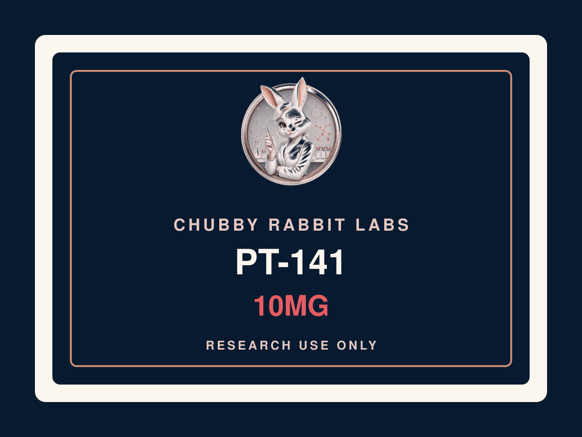 Chubby Rabbit Labs PT-141 10mg research material label