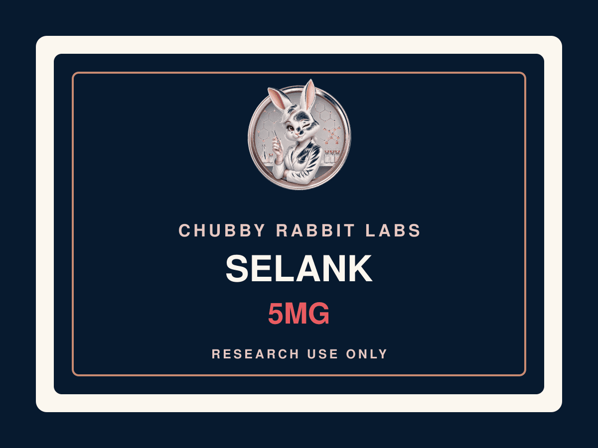 Chubby Rabbit Labs Selank 5mg research material label